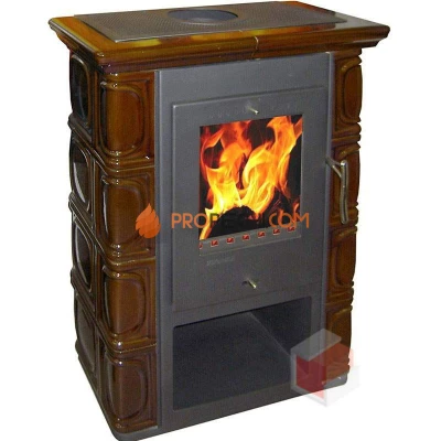 Печь-камин Thorma BORGHOLM Keramik, каштановая