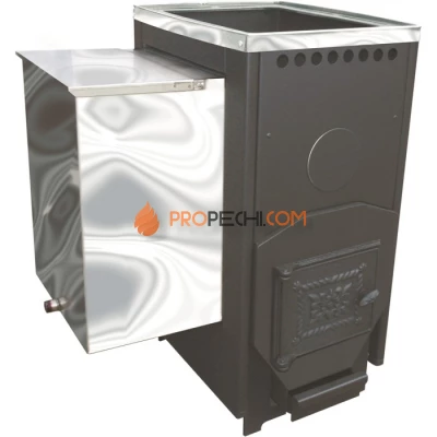 Дровяная печь для бани Варвара Паленица Навесная укороченная топка