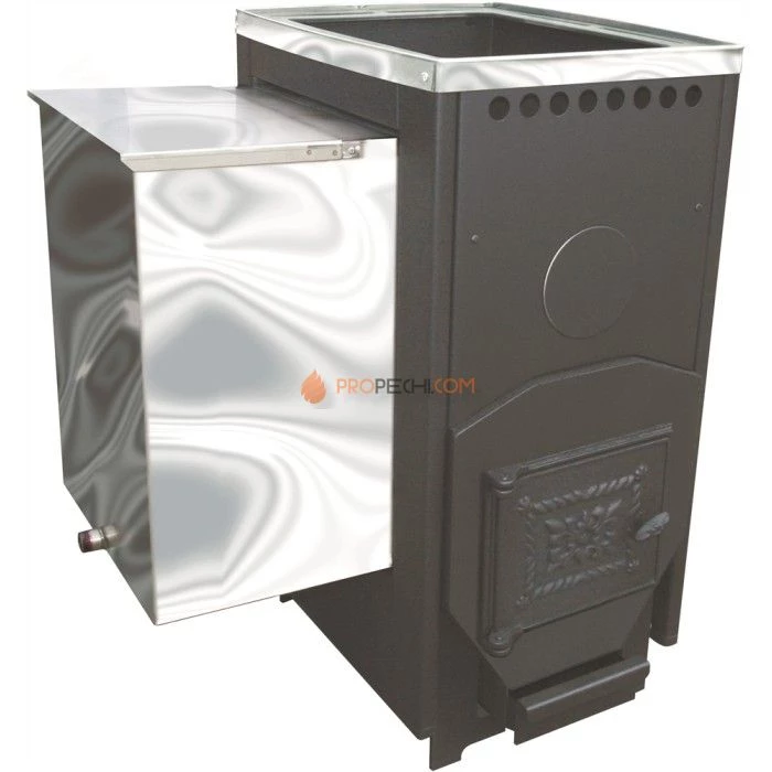 Дровяная печь для бани Варвара Паленица Навесная укороченная топка