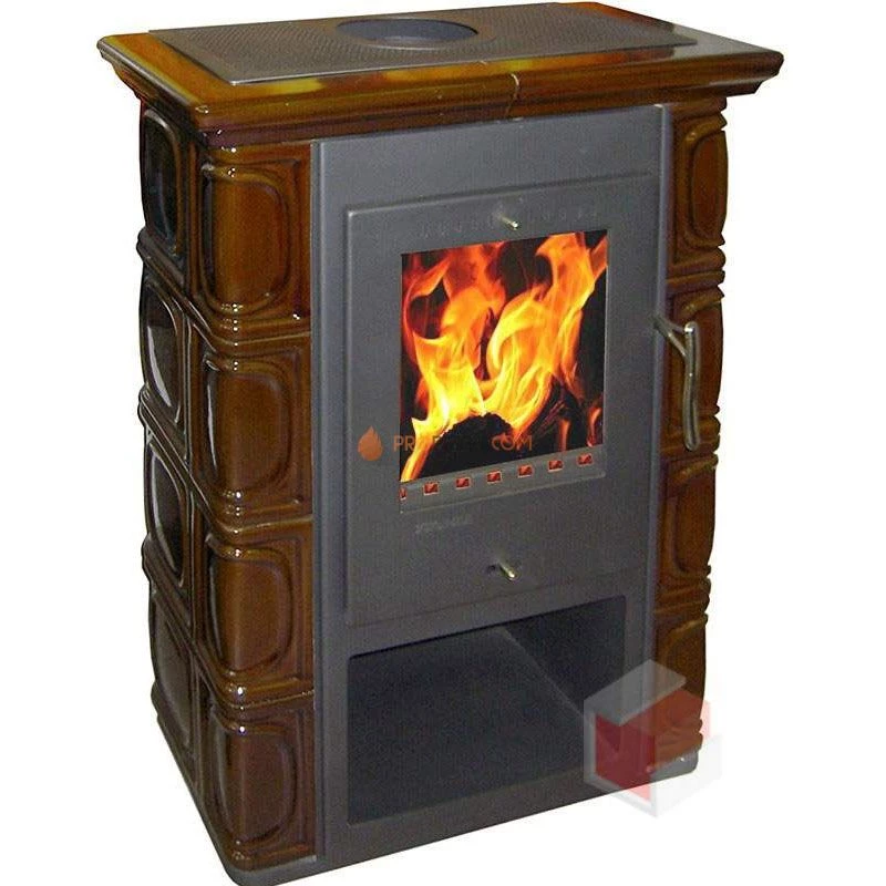 Печь-камин Thorma BORGHOLM Keramik, каштановая