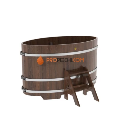 Купель BentWood овальная из мореного дуба 0,92х1,66