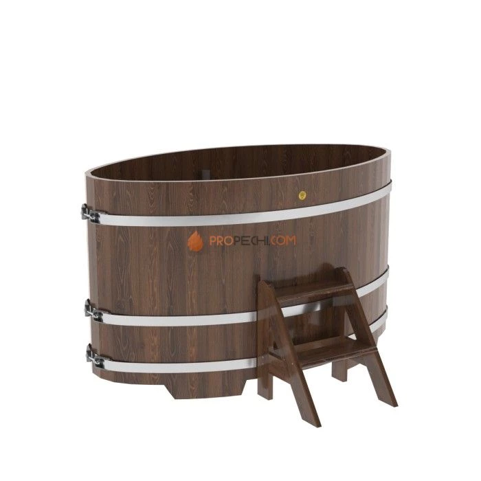 Купель BentWood овальная из мореного дуба 0,92х1,66