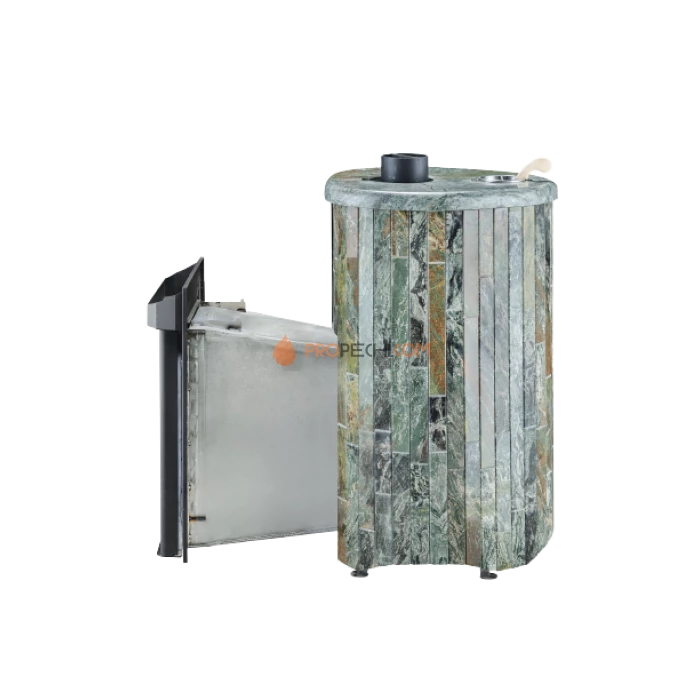 Дровяная печь для бани Ферингер Оптима До 28 м³ - Жадеит - наборные ламели