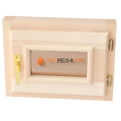 Окно из липы 300х400 мм бронза