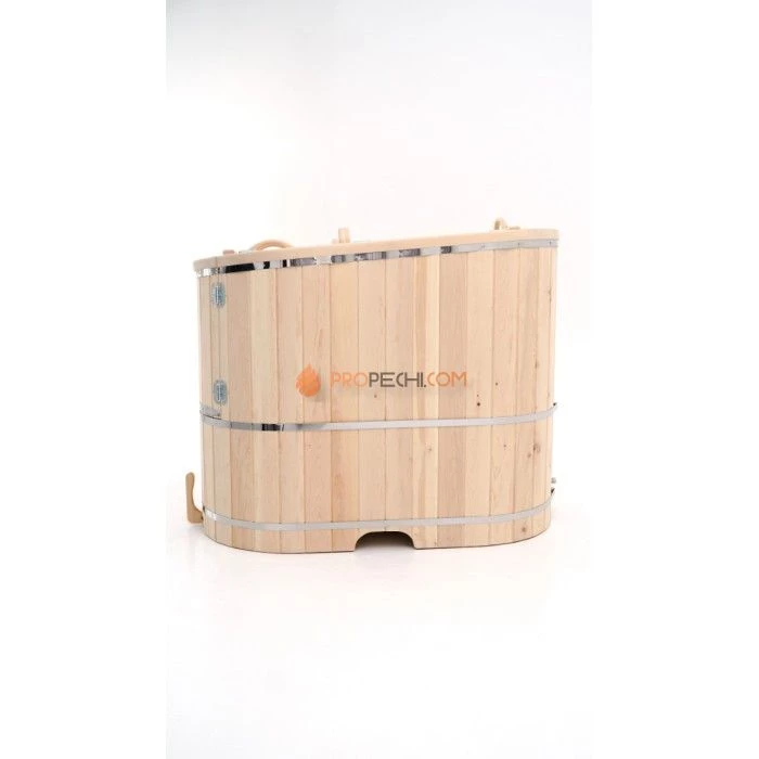 Фитобочка полулежачая НКЗ STANDARD ЛЮКС из кедра, (ШИП-ПАЗ) 115x78x140 см / 40 мм