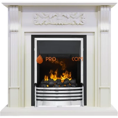 Каминокомплект Dimplex Venice - Фактурный белый с очагом Flagstaff