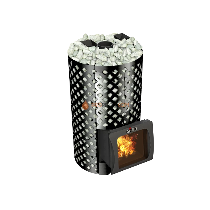 Дровяная печь для бани Grill’D Violet World Romb Short Window Max