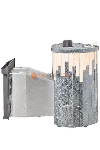 Банная печь Ферингер Малютка Пироксенит + "Окаменевшее дерево"