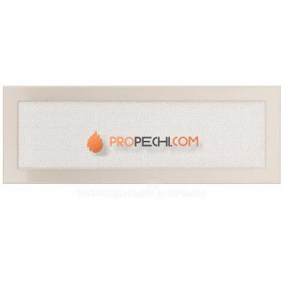 Вентиляционная решетка Kratki 17х49 кремовая