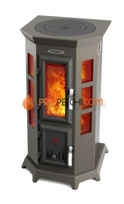 Печь-Камин TMF Статика Секста, черная бронза