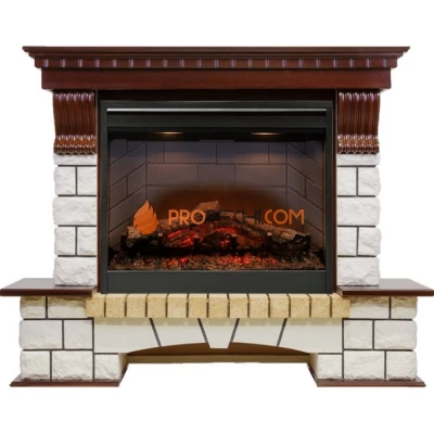 Каминокомплект Dimplex Pierre Luxe - Темный дуб / Белый с очагом Symphony 26 inch DF2608-INT