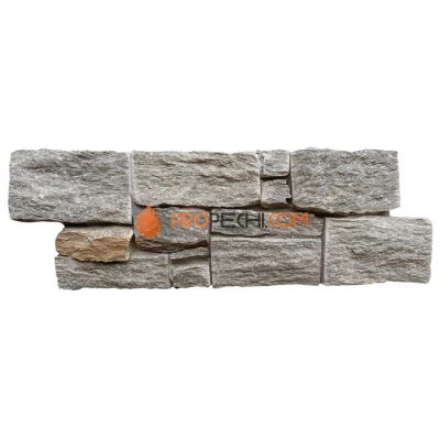 Панель из грубого камня Кварцит серо-зелёный (550х200мм) упак. (4шт/0,44м2)