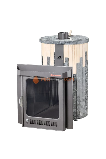 Банная печь Ферингер Малютка Пироксенит + "Окаменевшее дерево"