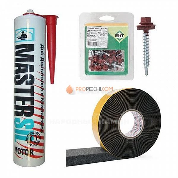 Монтажный набор для установки проходки кровли (вишня)