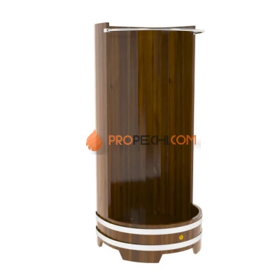 Душевая кабина BentWood с держателем для шторки (лиственница мореная Рустик)