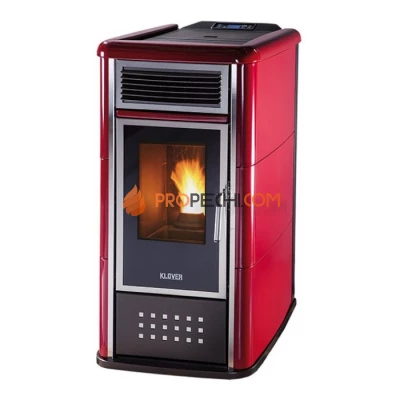 Отопительная печь Klover BELVEDERE 28 (бордо)