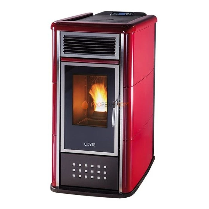 Отопительная печь Klover BELVEDERE 28 (бордо)