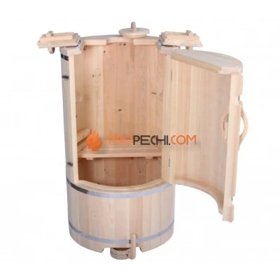 Кедровая фитобочка ЭкспертСаун 78х78 см круглая