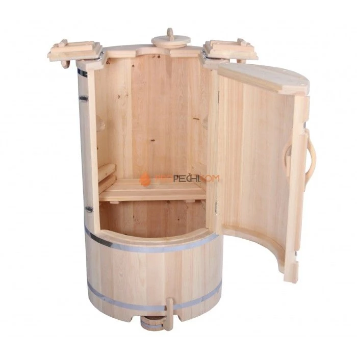 Кедровая фитобочка ЭкспертСаун 78х78 см круглая
