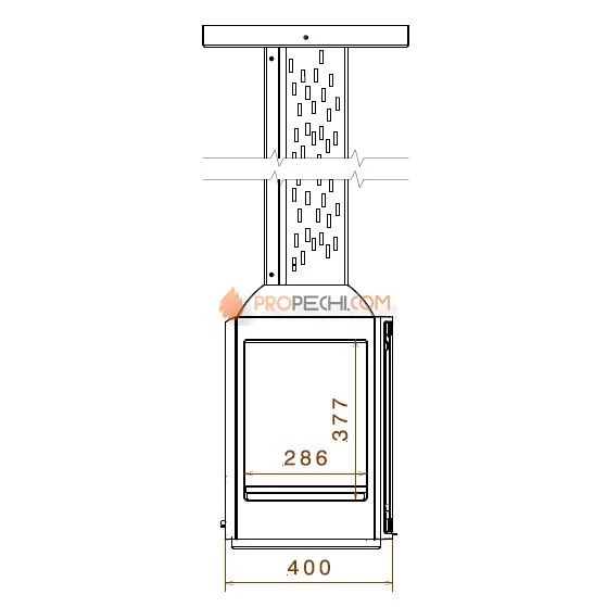 Печь-камин Liseo Castiron LCI 5 GF Sky