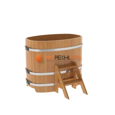 Купель BentWood овальная из натуральной лиственницы 0,76х1,16