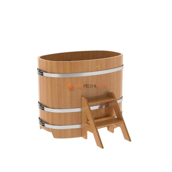 Купель BentWood овальная из натуральной лиственницы 0,76х1,16