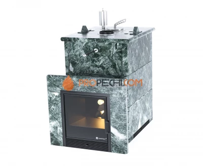 Банная печь Изистим Анапа в полноценном кожухе Змеевик