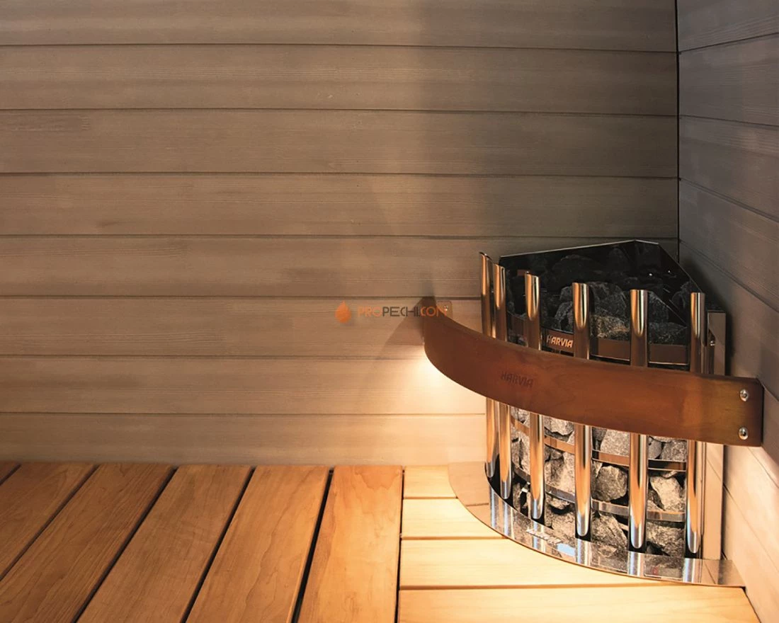 Электрическая печь HARVIA Glow Corner TRC90XE c цифровой панелью управления