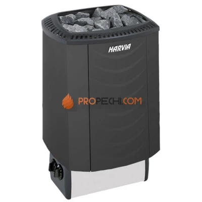 Электрическая печь Harvia Sound M80 Black (со встроенным пультом)