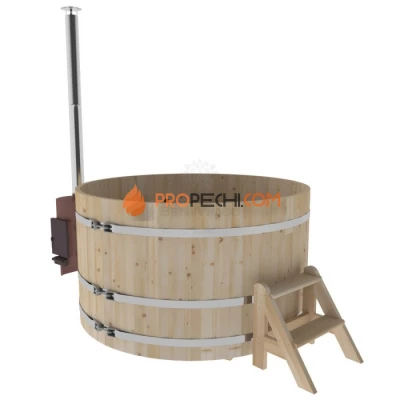 Фурако BentWood из кедра D=1.8 с наружной печкой стандарт