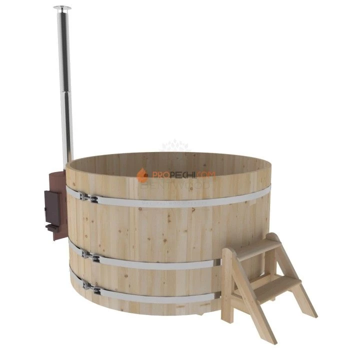 Фурако BentWood из кедра D=1.8 с наружной печкой стандарт