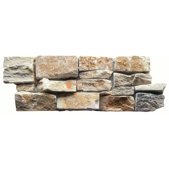 Панель из грубого камня Кварцит Бежевый (550х200мм) упак. (4шт/0,44м2)