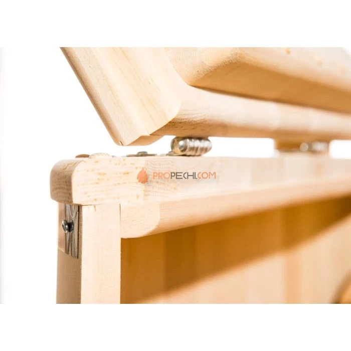 Фитобочка полулежачая НКЗ PREMIUM ЛЮКС из кедра, 115x78x140 см / 40 мм