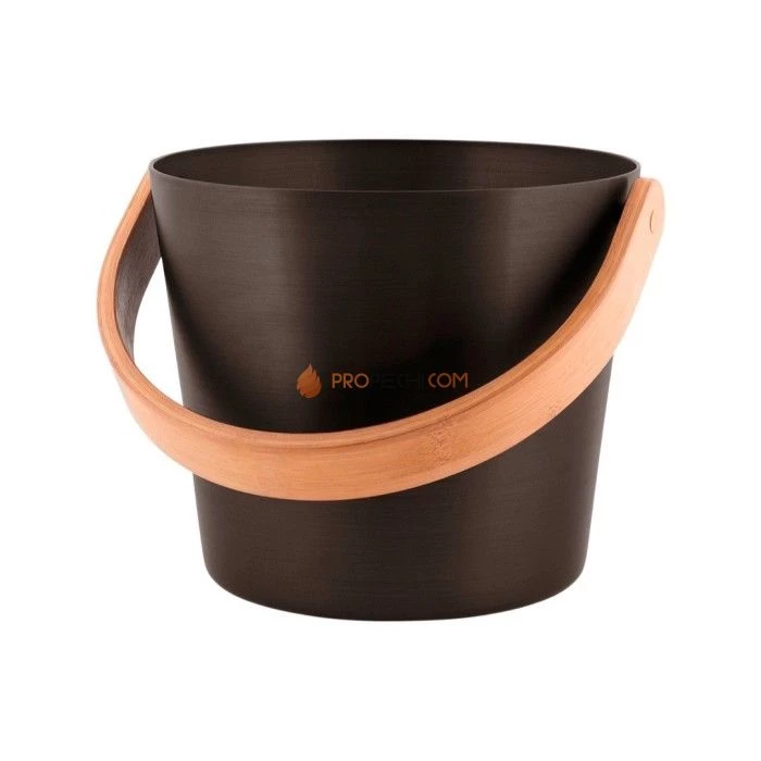 Ведро алюминевое с бамбуковой ручкой Rento Tammer-Tukku, деготь, для сауны, бани