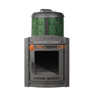 Банная печь Атмосфера XL в ламелях "Верде Гватемала" наборный