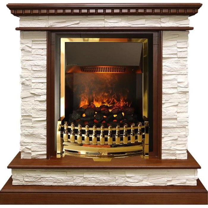 Каминокомплект Dimplex Calgary - Дуб / Сланец беженый с очагом Atherton