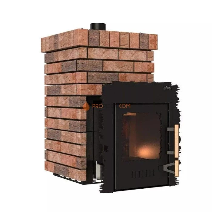 Дровяная банная печь Grill’D Violet Retro Long (Камень 20 кг)