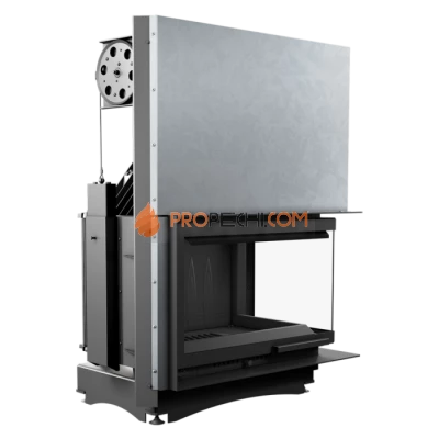 Каминная топка Kratki Oliwia/P/BS/G (угловое стекло справа,гильотина)