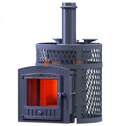 Чугунная банная печь Технолит Искандер ЗК 18 (П2) Ураган