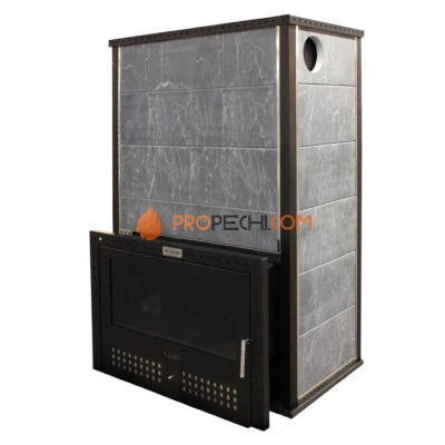 Дровяная печь для бани Klover RT 100-RV ( Серпентинит 40 мм )