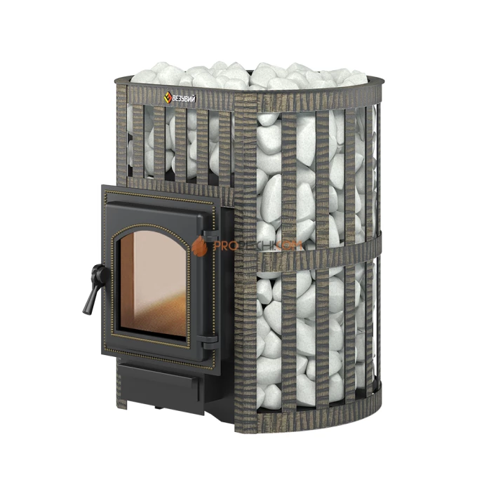 Чугунная печь для бани Везувий Легенда Ковка 22 (270) б/в