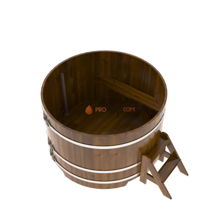 Купель BentWood круглая из мореной лиственницы d=1,50 Рустик