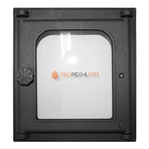 Дверь топочная застекленная на петлях К-302