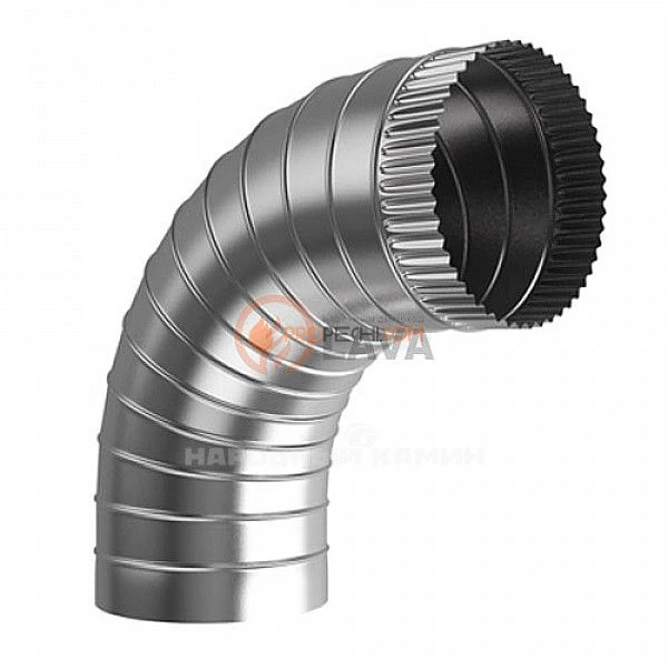 LAVA Отвод ЭЛИТ 130 мм. 90" 304 нерж. (0,8 мм)