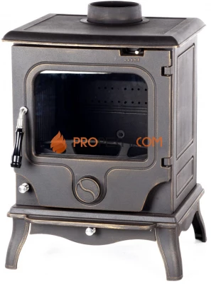 Печь-камин Fireway Paul патина бронза