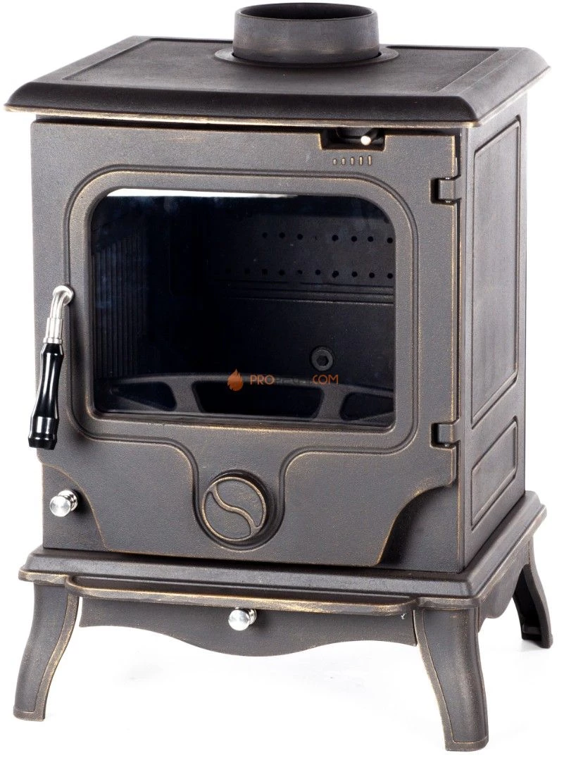 Печь-камин Fireway Paul патина бронза