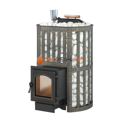 Чугунная печь для бани Везувий Ураган Ковка 22 (270)