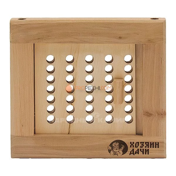 Вентиляционная решетка Хозяин дачи РВЗ-М малая с задвижкой