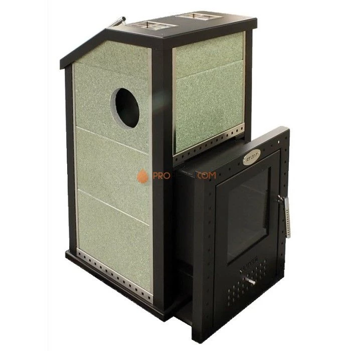 Печь для бани KLOVER RT-20P Серпентинит (дровяная)