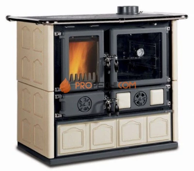 Печь-камин LaNordica Rosa Maiolica Tortora